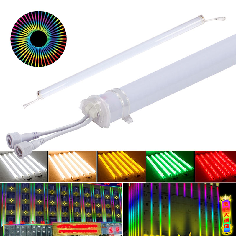 LED Guardrail Tube Light IP67 Outdoor Waterproof, 24V Multi Color LED Bar